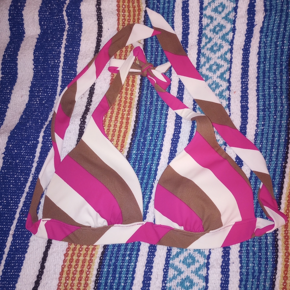 Bikini Top by Victoria's Secret sz M Pink and Brown